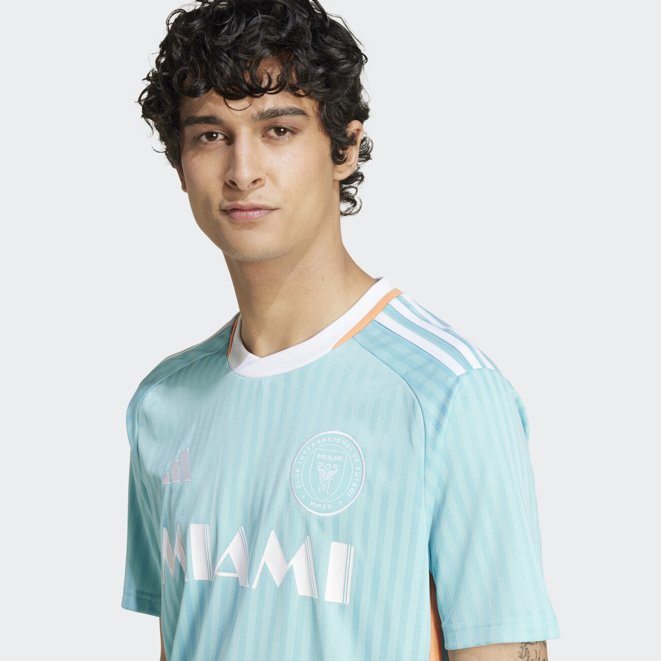 adidas Originals Inter Miami CF 24 Messi Third Jersey JE6078 Orange Jungle