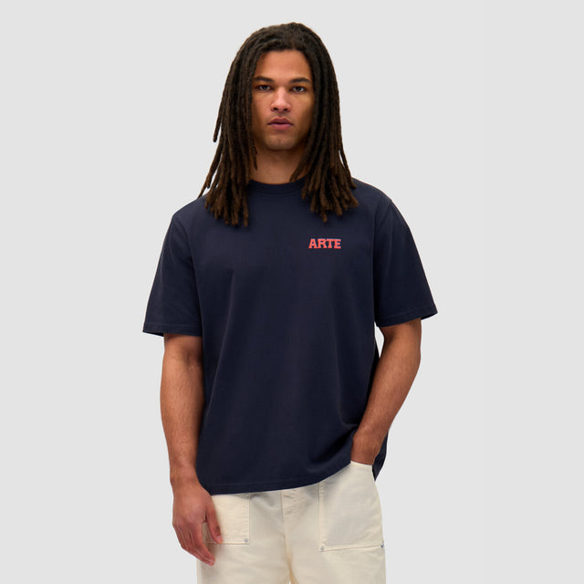 Rounded Parts Print T-Shirt