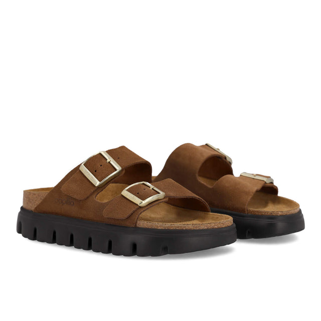 Arizona Platform Suede Leather Narrow