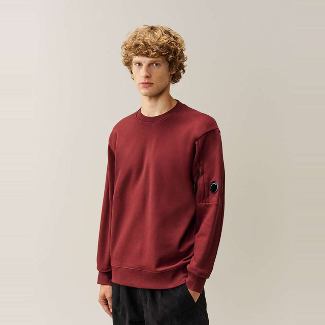 Diagonal Raised Fleece Crewneck Lens Sweatshirt