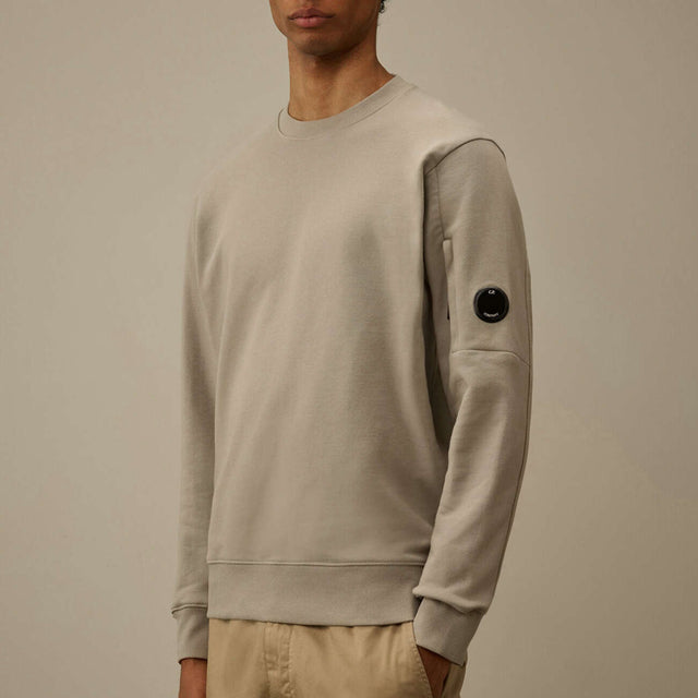 Diagonal Raised Fleece Crewneck Lens Sweatshirt