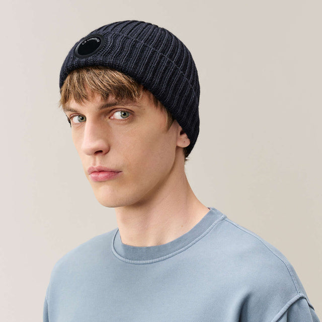 Extrafine Merino Wool Lens Beanie