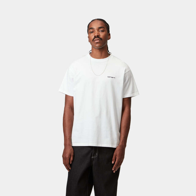 S/S Script Embroidery T-Shirt