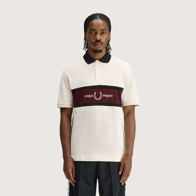 Embroidered Panel Polo Shirt