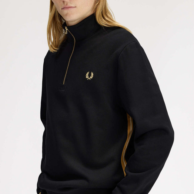 Stripe Tape Half Zip Sweatshirt