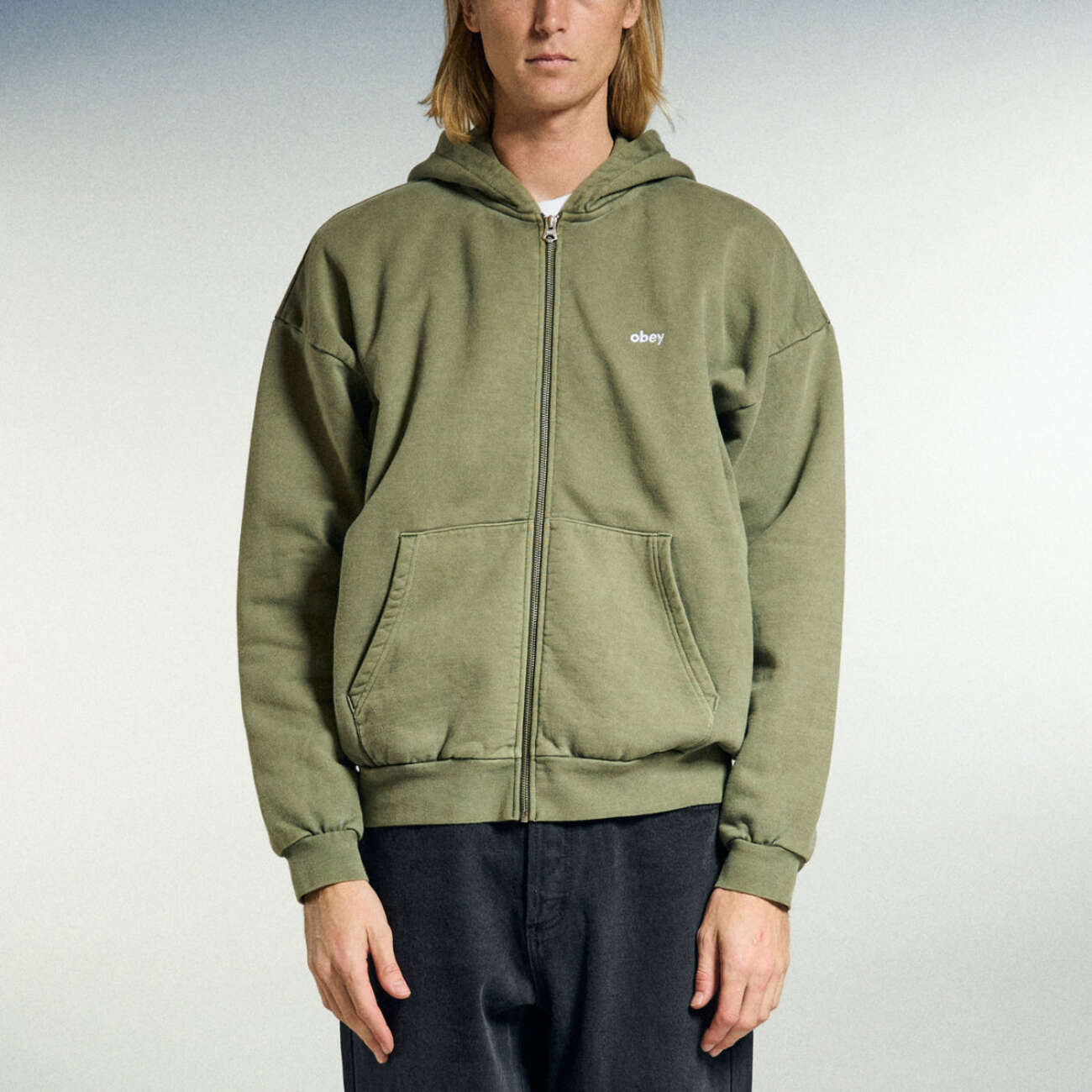 Lowercase Pigment Zip Hood