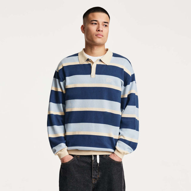 Pipe Longsleeve Polo Knit
