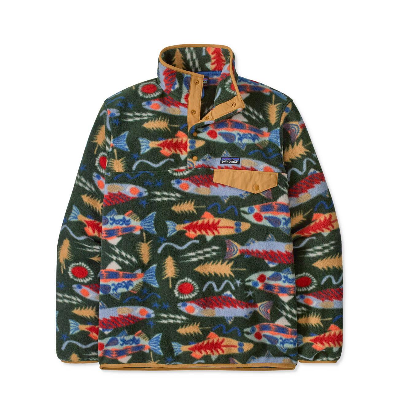 M Lw Synch Snap-T Fleece P/O